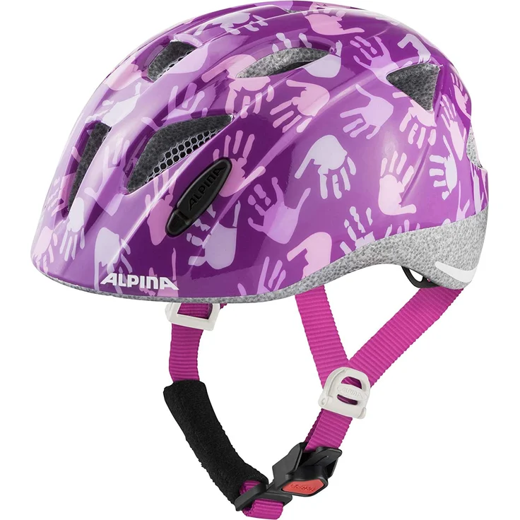 Alpin Kinder Fahrradhelm ALPINA XIMO 47-51 cm, berry hands gloss – Bild 1