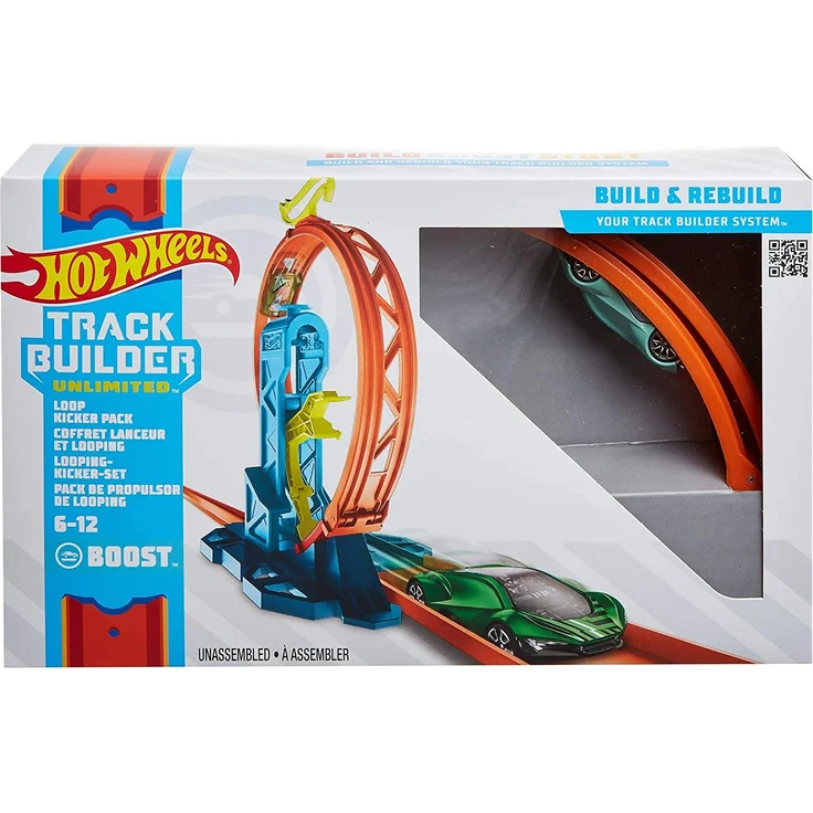 Hot Wheels GLC90 - Track Builder Unlimited Looping Kicker Set Zubehörteile, Spielzeug ab 6 Jahren - Preisvergleich – Bild 6