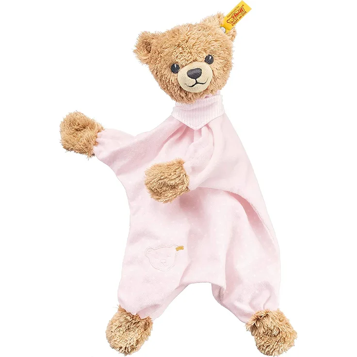 Steiff - Babywelt - Spielzeug - Schmusetücher - Schlaf-gut-Bär Schmusetuch, rosa, 30cm