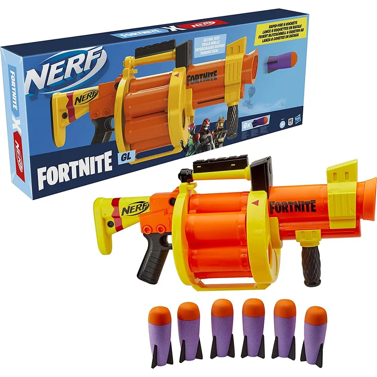 Nerf - Fortnite GL Nerf Gun - orange/gelb – Bild 2