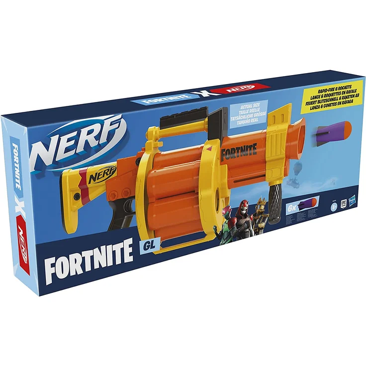Nerf - Fortnite GL Nerf Gun - orange/gelb – Bild 4