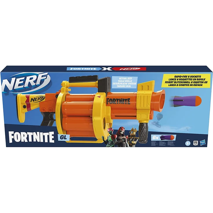 Nerf - Fortnite GL Nerf Gun - orange/gelb – Bild 3