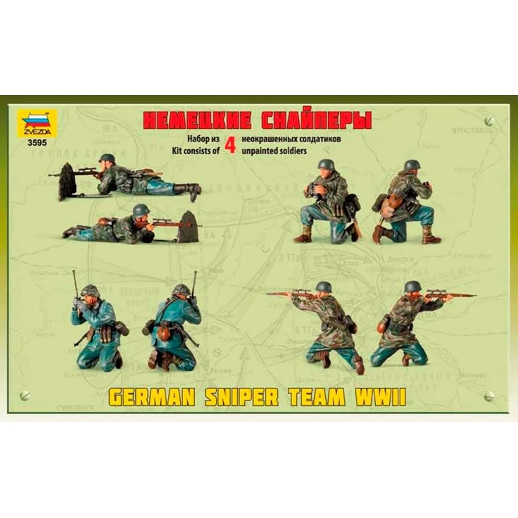 The Hobby Company Zvezda - German Scharfschützen Scale 1: 35 - Random Model Ref. ZV3585 Pack of 49 – Bild 7
