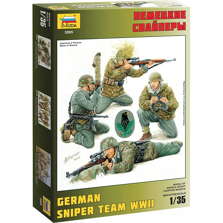 The Hobby Company Zvezda - German Scharfschützen Scale 1: 35 - Random Model Ref. ZV3585 Pack of 49