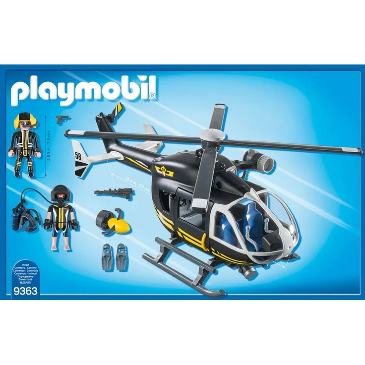 Playmobil 9363 - SEK-Helikopter Spiel – Bild 3