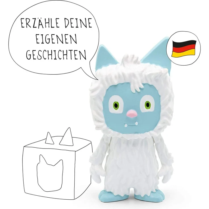tonies Hörfiguren für Toniebox - Kreativ Yeti - ca. 90 Minuten Speicher für Deine Musik, Geschichten, Hörbücher und Eigene Audiodateien - DEUTSCH – Bild 3