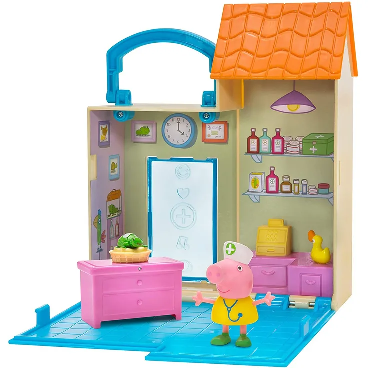 Peppa Pig PEP0644 Peppa's Tierklinik Peppa Wutz Spielfiguren Set