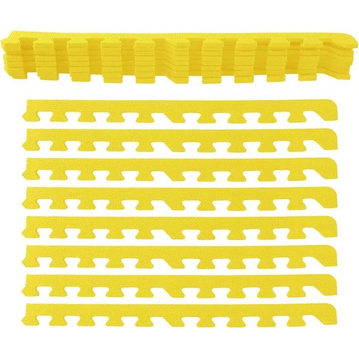 Sporttrend 24® 24 Schutzmatten + 48 Randstücke Pink, Bodenschutzmatte Unterlegmatte Puzzlematte für Fitnessgeräte Sportgeräte – Bild 7