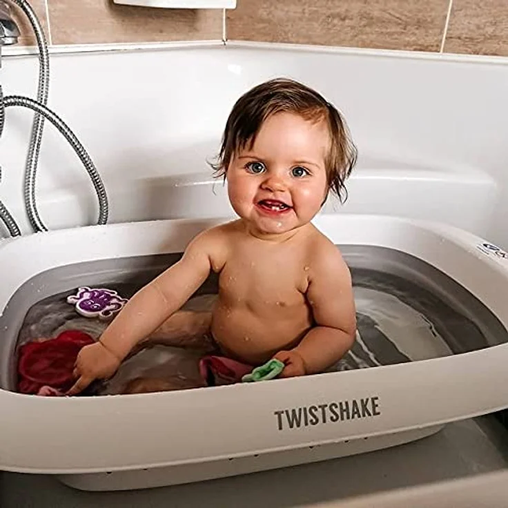 Twistshake Babybadewanne Pastel Grey – Bild 6