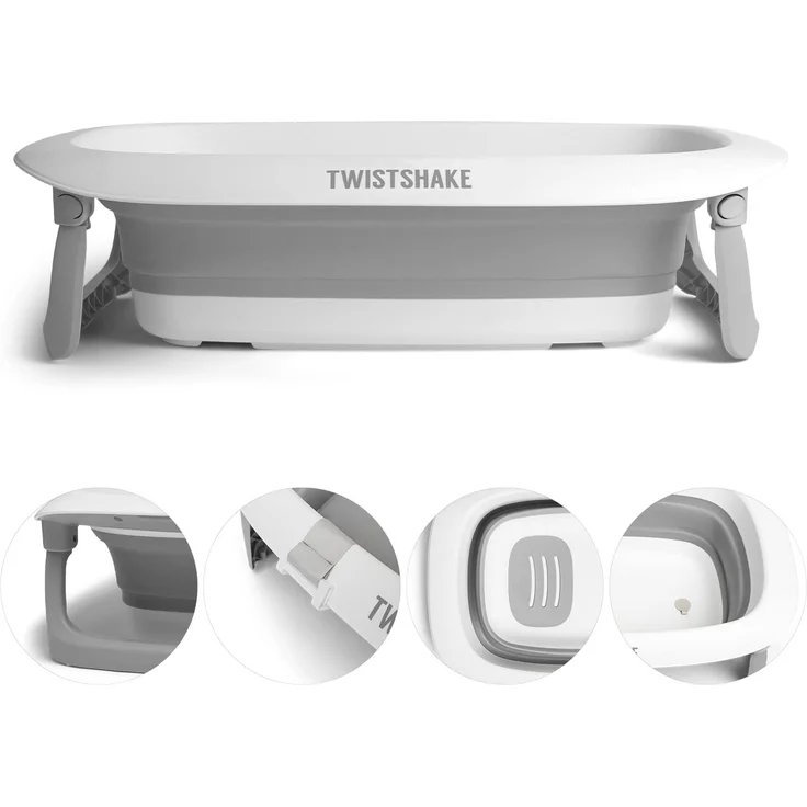 Twistshake Babybadewanne Pastel Grey – Bild 1