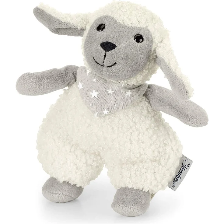 Sterntaler Mini-Spieltier Schaf Stanley, Integrierte Rassel, Alter: Für Babys ab der Geburt, 14 cm, Beige – Bild 1
