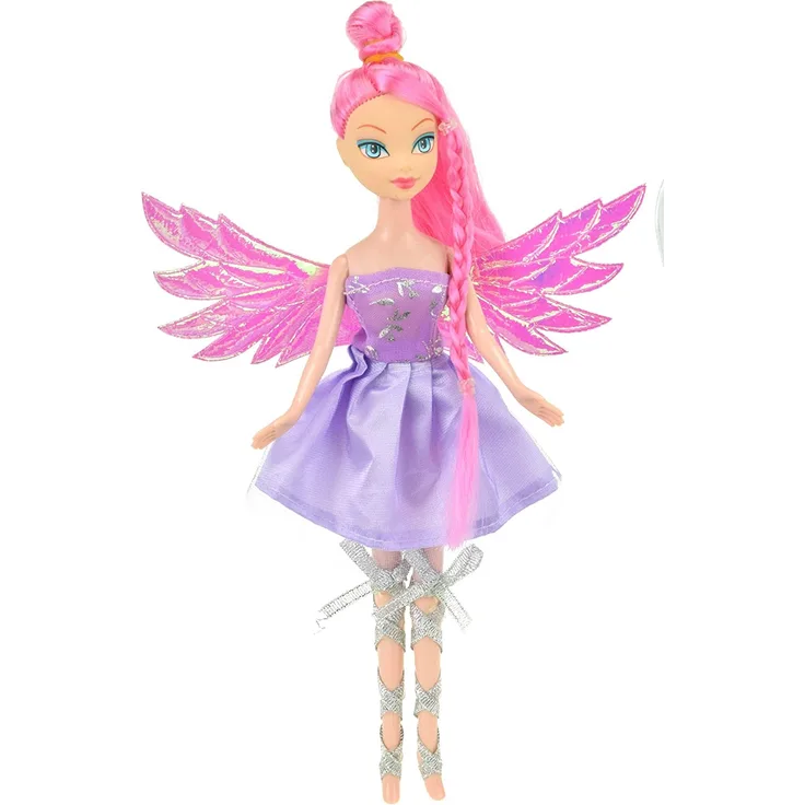 Teenagerpuppen Glitzerfee lila 22 cm