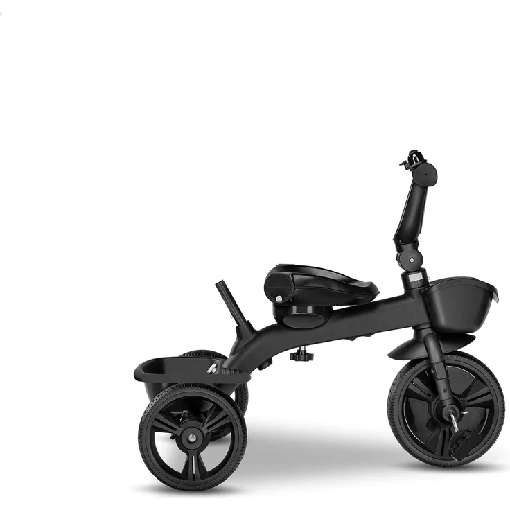 Lionelo Kori Dreirad mit Schubstange für Kinder ab 1,5 bis 5 Jahre drehbarer Sitz Magnesium-Rahmen wartungsfreie Gummiräder freies Rad abnehmbares Vordach (Grau) – Bild 9