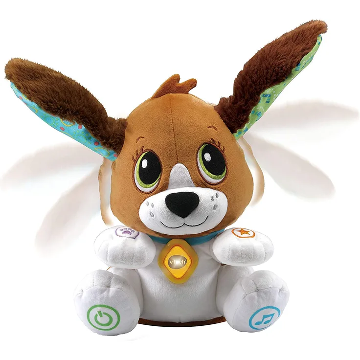 Vtech 80-610104 Sprich-mit-Mir-Hündchen Babyspielzeug, Sprechen Lernen, Wiedergabe mit Stimmverzerrer, Inhalte: Kurze Geschichten, Zahlen, Buchstaben, Erkennen von Emotionen