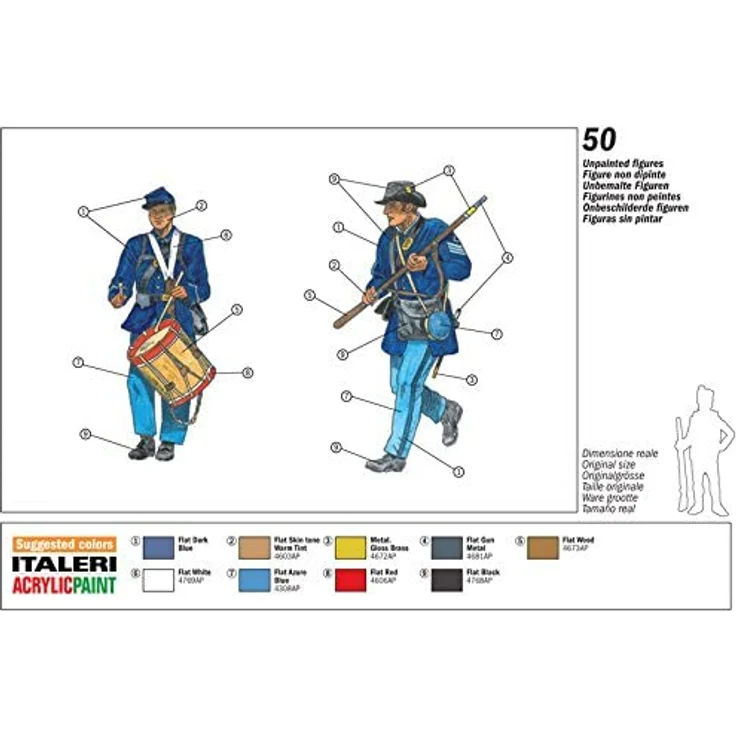 Italeri 6177 - 1:72 Union Infantry Figuren – Bild 3