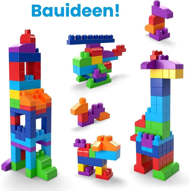 MEGA Bloks DCH63 - Bausteinebeutel - groß 80 Teile, bunt, Spielzeug ab 1 Jahr – Bild 4