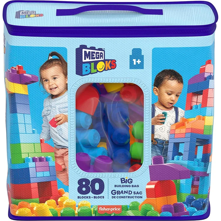 MEGA Bloks DCH63 - Bausteinebeutel - groß 80 Teile, bunt, Spielzeug ab 1 Jahr – Bild 6