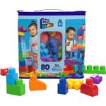MEGA Bloks DCH63 - Bausteinebeutel - groß 80 Teile, bunt, Spielzeug ab 1 Jahr
