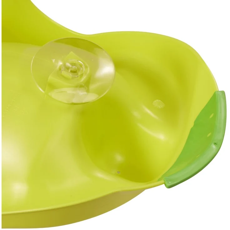 keeeper Funny Farm Anatomischer Babybadesitz mit Anti-Rutsch-Funktion, Ab 0 bis ca. 6 Monate, Leon, Grün – Bild 7
