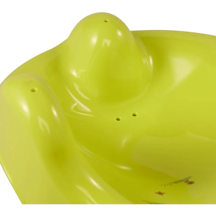 keeeper Funny Farm Anatomischer Babybadesitz mit Anti-Rutsch-Funktion, Ab 0 bis ca. 6 Monate, Leon, Grün – Bild 4