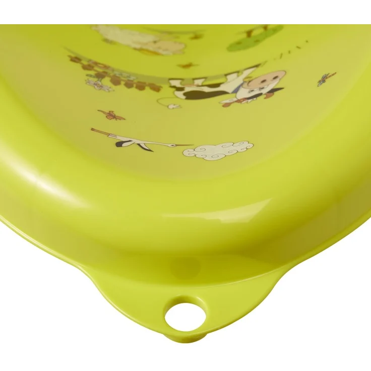 keeeper Funny Farm Anatomischer Babybadesitz mit Anti-Rutsch-Funktion, Ab 0 bis ca. 6 Monate, Leon, Grün – Bild 5