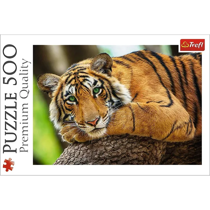 Trefl 37397 Tigerporträt 500 Teile, Premium Quality, für Erwachsene und Kinder ab 10 Jahren Puzzle, Mehrfarbig
