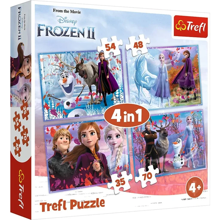 Trefl Puzzle 4in1 Frozen 2 - Journey into the unknown – Bild 1