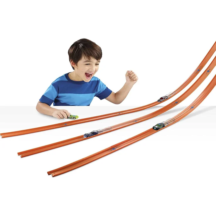 Hot Wheels FTL69 - ​Auto und Mega Track Pack, Spielzeug Autorennbahn ab 4 Jahren – Bild 2