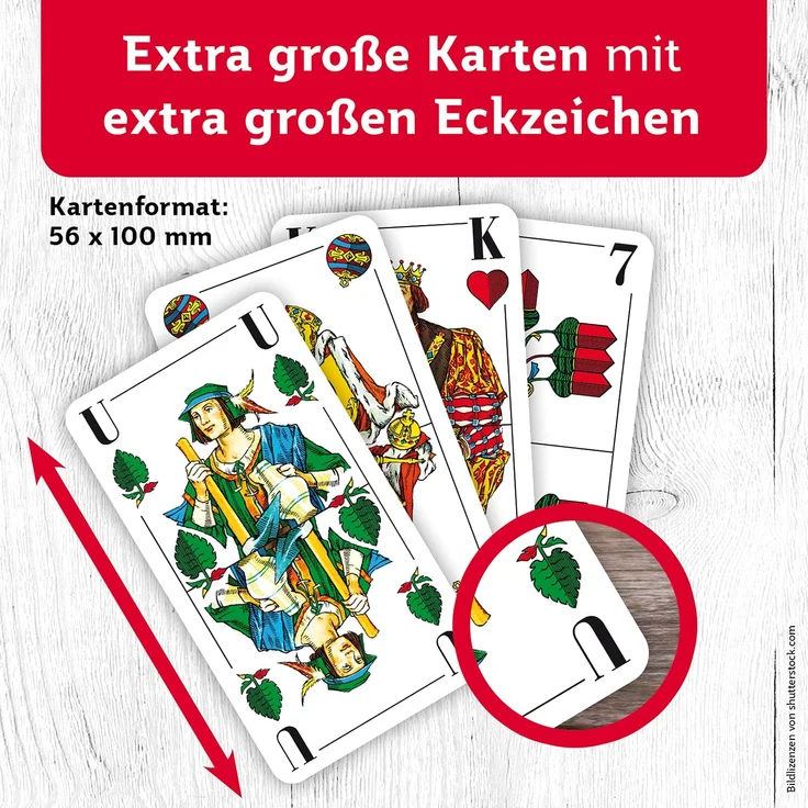 ASS Altenburger 22570011 - Senioren Skat - Deutsches Bild Kornblume, Kartenspiel – Bild 7