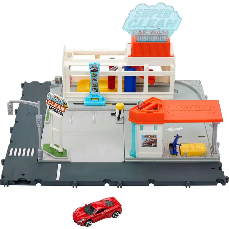 Matchbox Action Drivers Super Clean Car Wash Autowäsche 3 Jahr(e) Akkus/Batterien enthalten LR44 Mehrfarbig Kunststoff