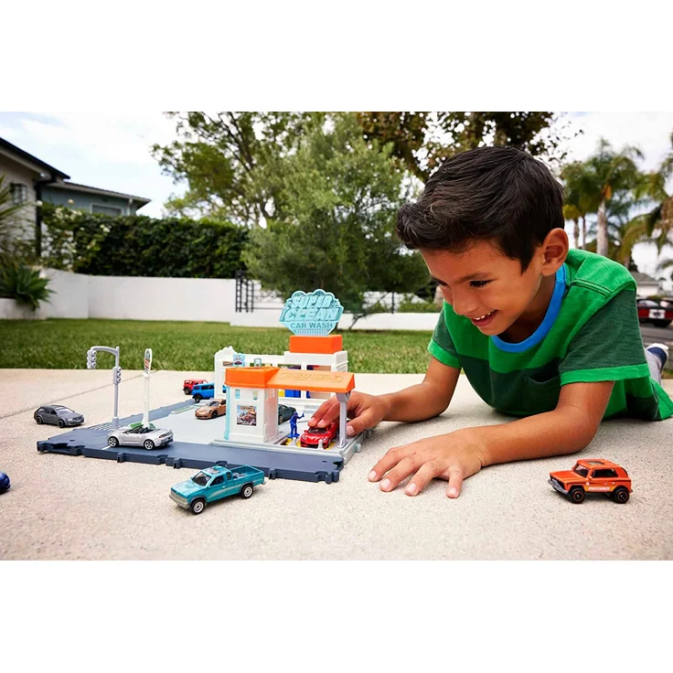 Matchbox Action Drivers Super Clean Car Wash Autowäsche 3 Jahr(e) Akkus/Batterien enthalten LR44 Mehrfarbig Kunststoff – Bild 2