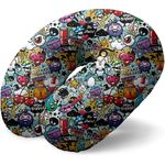 reisekissen Graffiti 30 x 27 cm Polyester