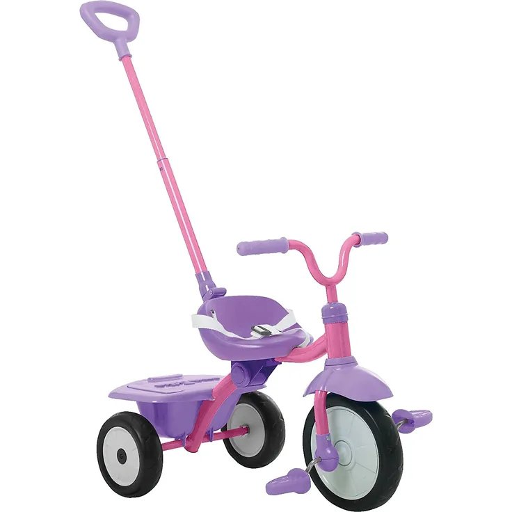 smarTrike 131-0200 Faltbares und stabiles Kinderdreirad Folding Fun, Pink/lila