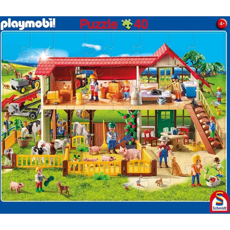 2er Set Rahmenpuzzle 24 Teile/40 Teile Playmobil