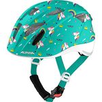 Alpina Kids Ximo Flash Unicorn Gloss, Größe 47 - 51 cm - Fahrradhelm, Farbe Grün