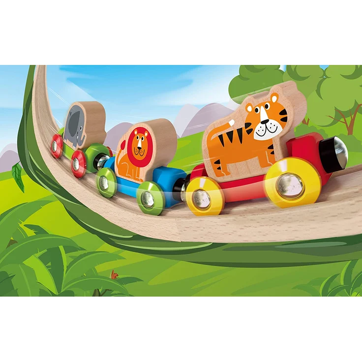 Hape E3807 Railway Spielzeug-Dschungelzug – Bild 5