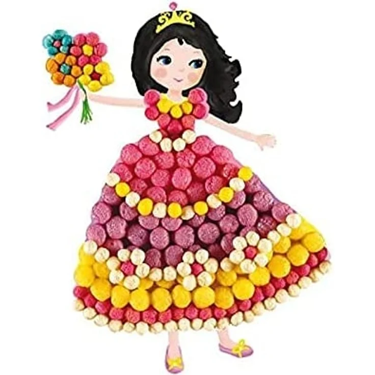 PlayMais MOSAIC Dream Princess Kreativ-Set zum Basteln für Mädchen ab 3 Jahren | Über 2.300 PlayMais & 6 Mosaik Klebebilder Prinzessinnen | Fördert Kreativität & Feinmotorik | Natürliches Spielzeug – Bild 4