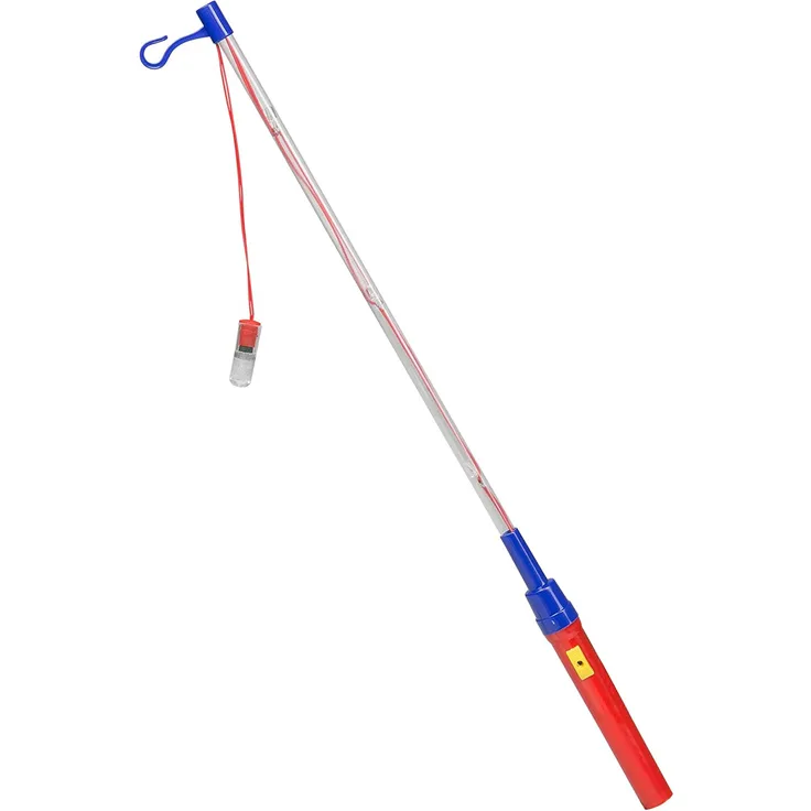 Idena 8330176 - Laternenstab, Länge 50 cm, batteriebetrieben, mit 3 Blinklichtern, Mehrfarbig, St. Martin, Lichterfest, Laternenumzug, Advent, Weihnachten