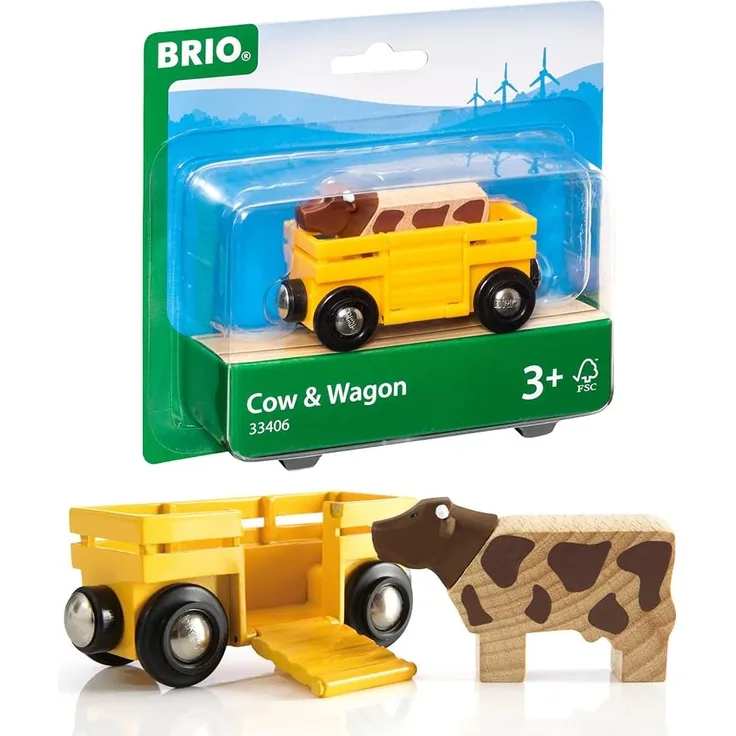 BRIO Bahn - Tierwagen mit Kuh