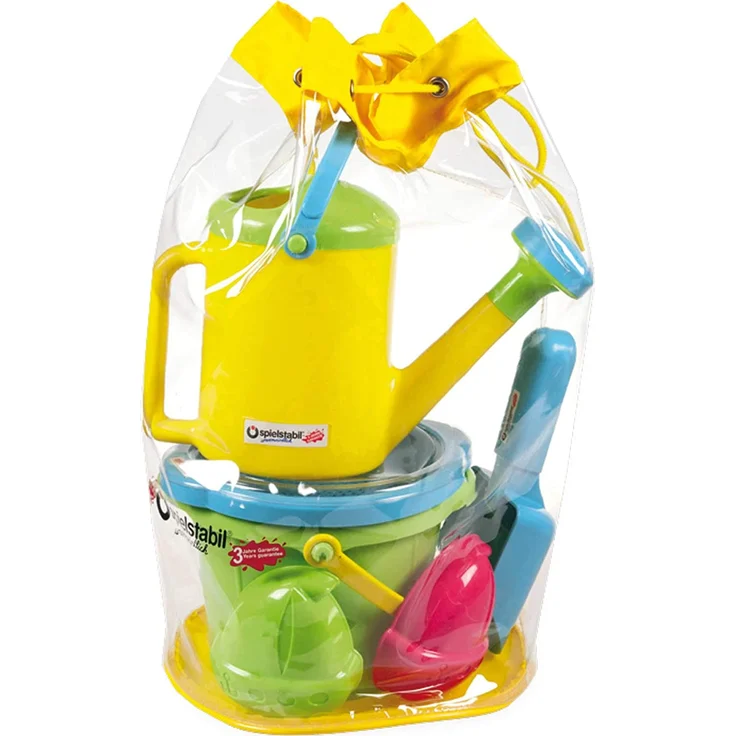 spielstabil Set Fashion 6-teilig im Matchsack Eimer grün – Bild 1