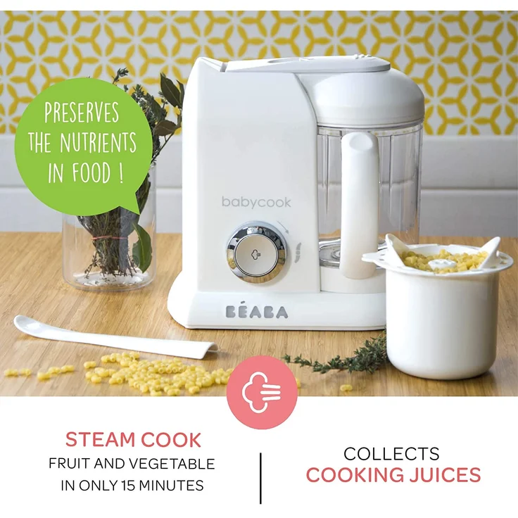Beaba 4-in-1 Babynahrungsmittel-Gerät Babycook Solo 1100 ml Weiß - Preisvergleich – Bild 2
