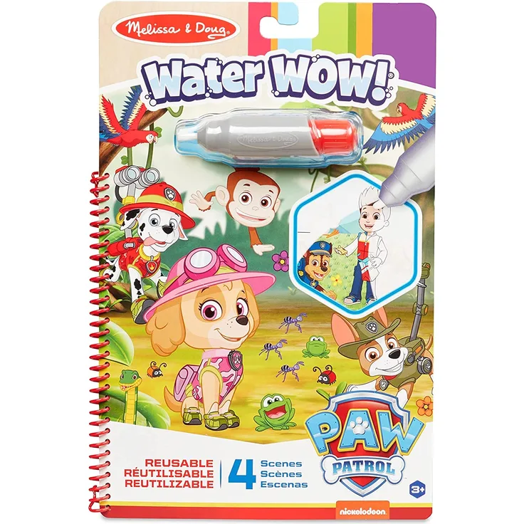 Melissa & Doug | PAW Patrol |Water Wow! | Skye Aktivitätenblock zum Ausmalen mit Wasser für Reisen