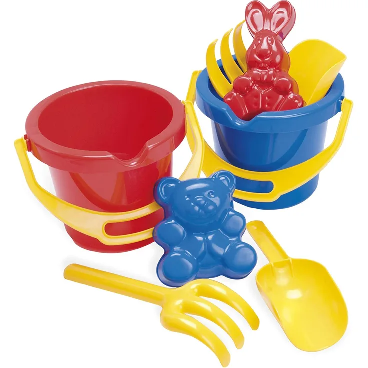 Dantoy 1429 Kids Eimer-Set mit Sandförmchen