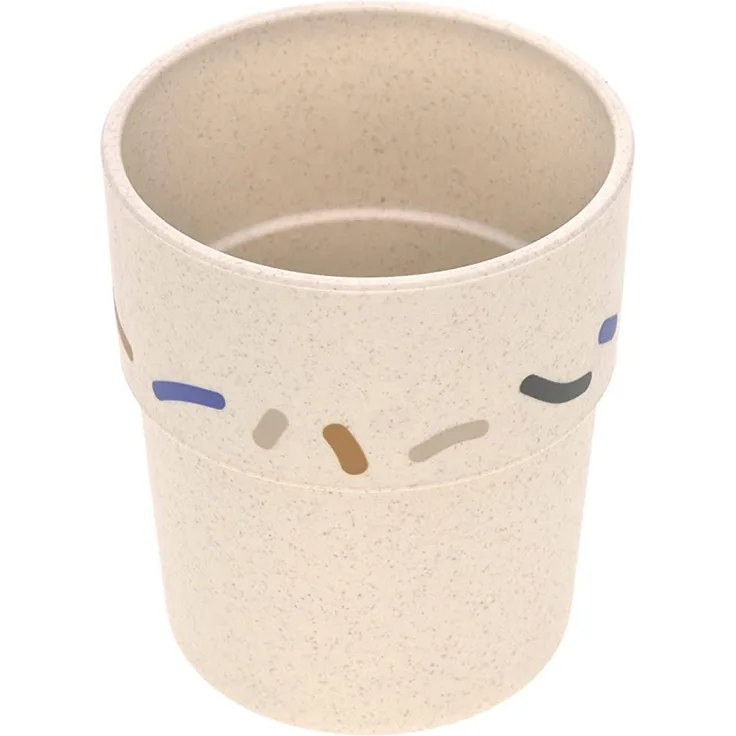 LÄSSIG Kinder Becher Trinkbecher Tasse Kindergeschirr ohne Melamin, BPA-frei, für Spülmaschine und Mikrowelle/Mug Little Mateys royal blue