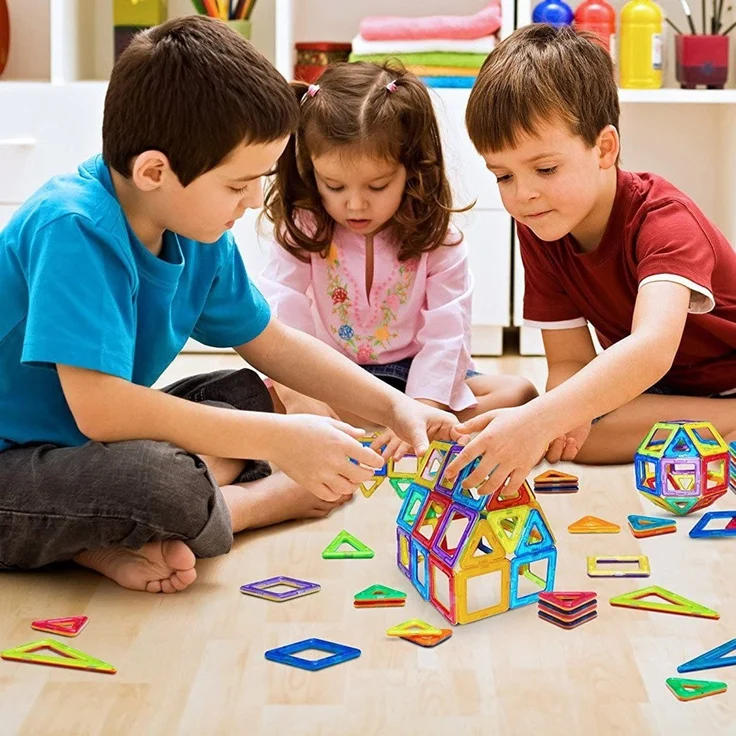 CONDIS Magnetische Bausteine 120 Teile, für Kinder ab 3 Jahre, Junge Mädchen Bauklötze Kinderspielzeug, Geschenk - Preisvergleich – Bild 9