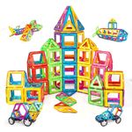 CONDIS Magnetische Bausteine 120 Teile, für Kinder ab 3 Jahre, Junge Mädchen Bauklötze Kinderspielzeug, Geschenk - Preisvergleich