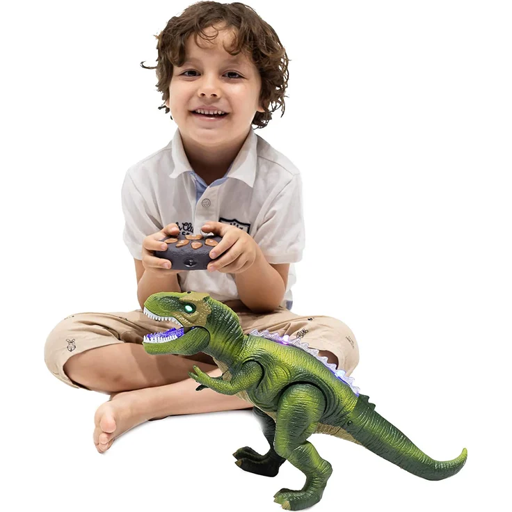 JOYIN Kinder LED Ferngesteuertes Dinosaurier Spielzeug, Elektronik T-Rex Dino Spielzeug mit Gehen, Brüllen, leuchtenden Augen und Kopfschütteln für Kleinkinder Jungen Mädchen – Bild 7