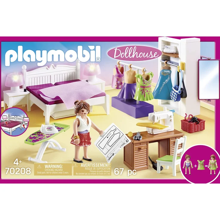 PLAYMOBIL 70208 - Dollhouse - Schlafzimmer mit Nähecke – Bild 6