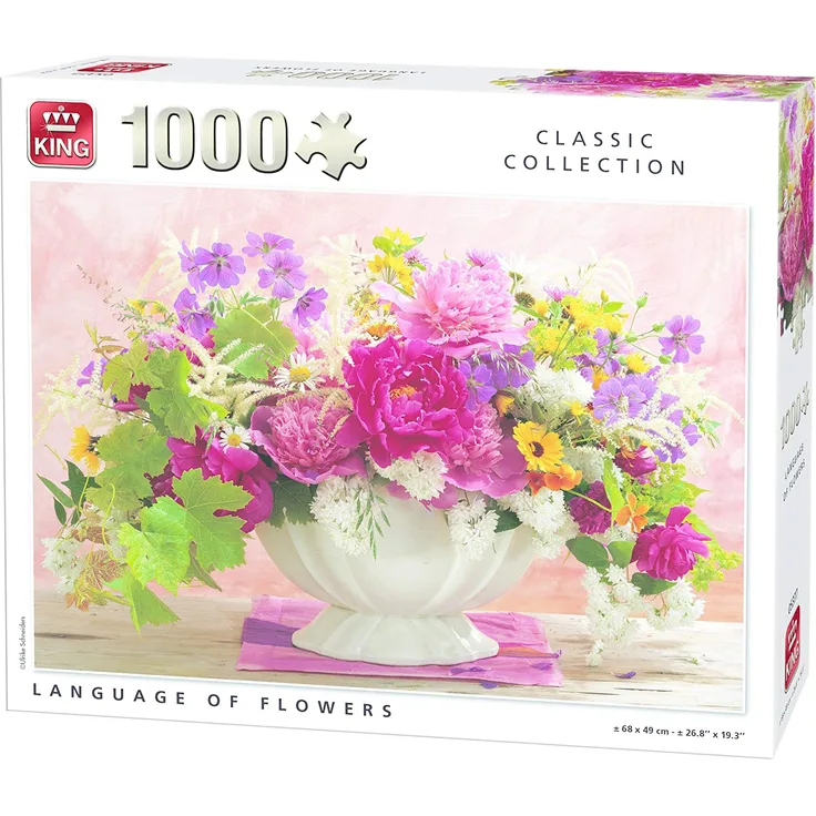 King kng05377 Classic Sprache der Blumen Puzzle (1000 Teile)