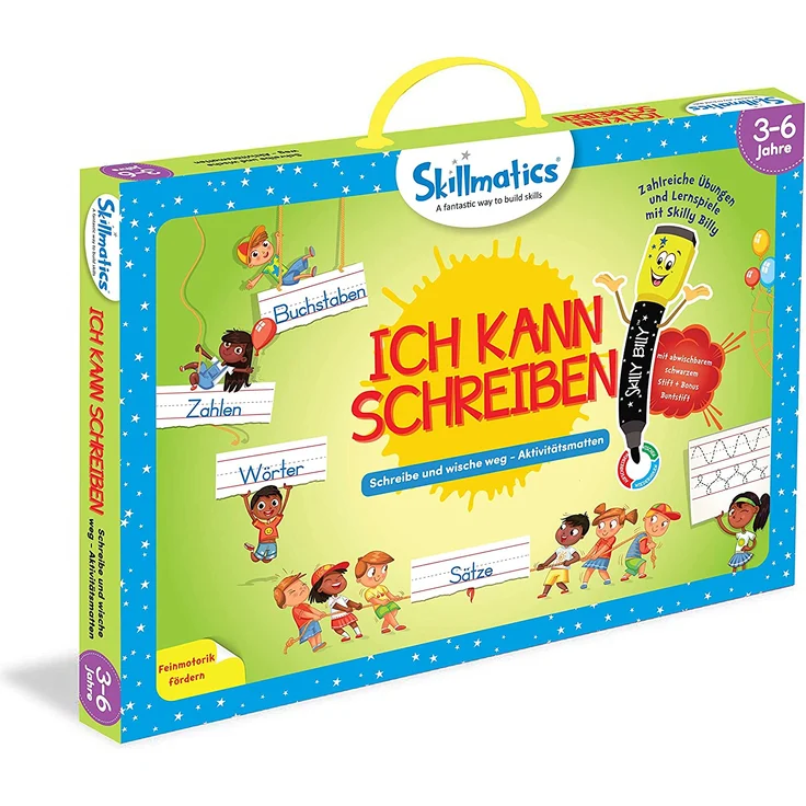 Skillmatics Lernspiel : Ich kann schreiben | Wiederverwendbare Aktivitätsmatten mit 2 Stiften I Geschenke und Vorschullernen für Kinder 3-6 Jahre – Bild 5